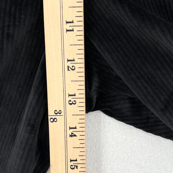 VICTORIAS SECRET Ribbed Velour Jogger Pants Womens Small Black Velvet NEW - Picture 14 of 15